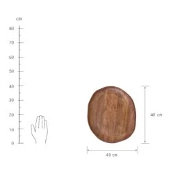 Deko-Teller Organisch Ø40cm MANGO DAYS In Braun -Einrichtungsgeschäft butlers deko teller organisch o40cm mango days in braun 2